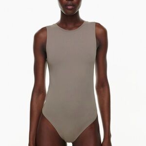 Babaton Fitted Tan/Taupe Bodysuit